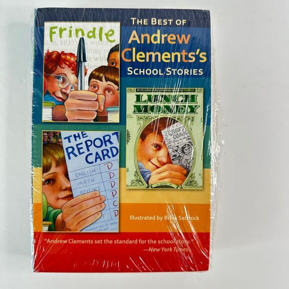 The Best of Andrew Clements’s School Stories Frindle-The Report Card-Lunch Money - Picture 1 of 8